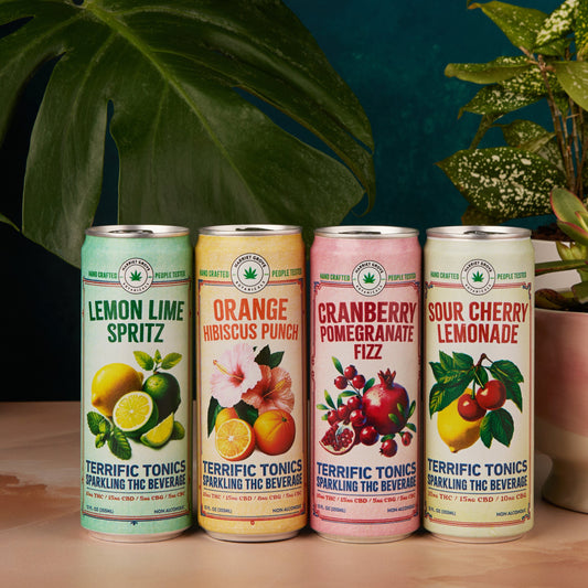 Terrific Tonics THC Beverage - Mixed 4-Pack