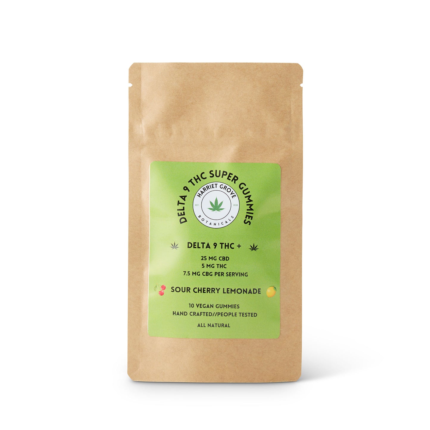 Delta 9 THC Super Gummies - Sour Cherry Lemonade