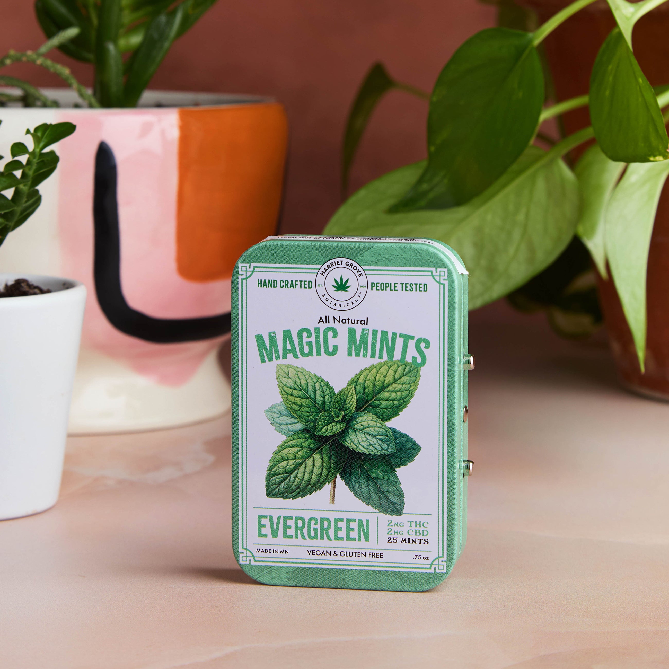 Magic Mints - 2 MG THC + 2 MG CBD – Harriet Grove Botanicals