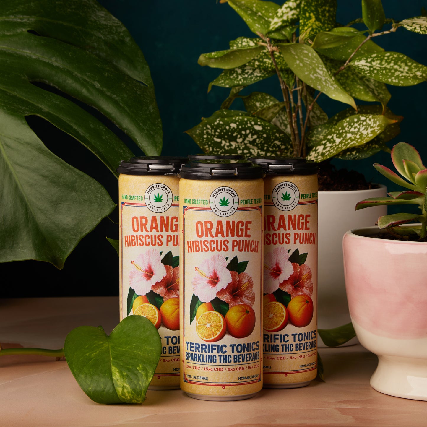 Terrific Tonics THC Beverages - Orange Hibiscus Punch