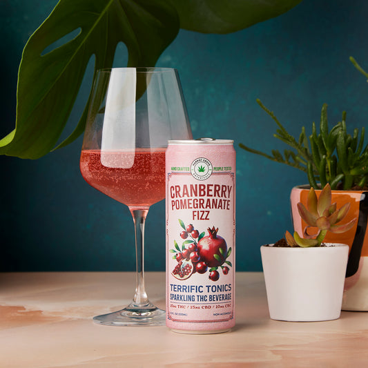 Terrific Tonics THC Beverages - Cranberry Pomegranate Fizz