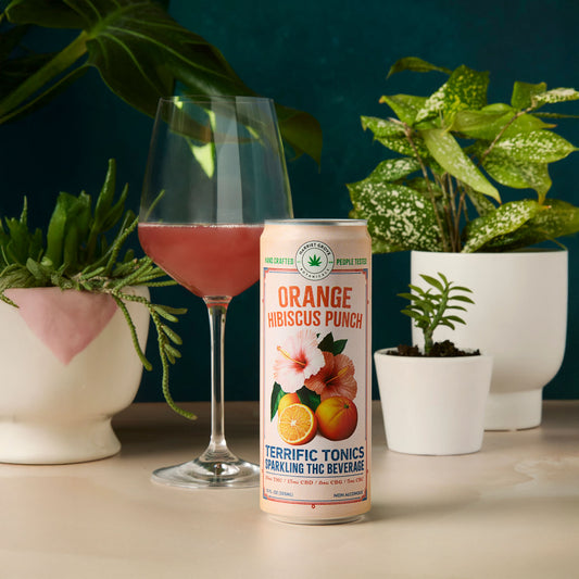 Terrific Tonics THC Beverages - Orange Hibiscus Punch