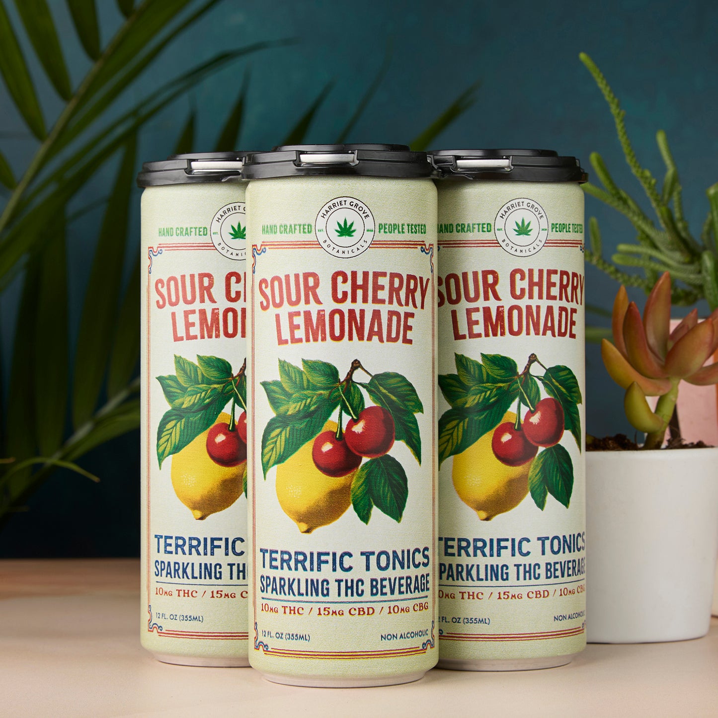 Terrific Tonics THC Beverages - Sour Cherry Lemonade