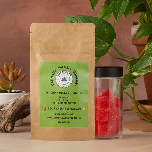 Delta 9 THC Super Gummies - Sour Cherry Lemonade