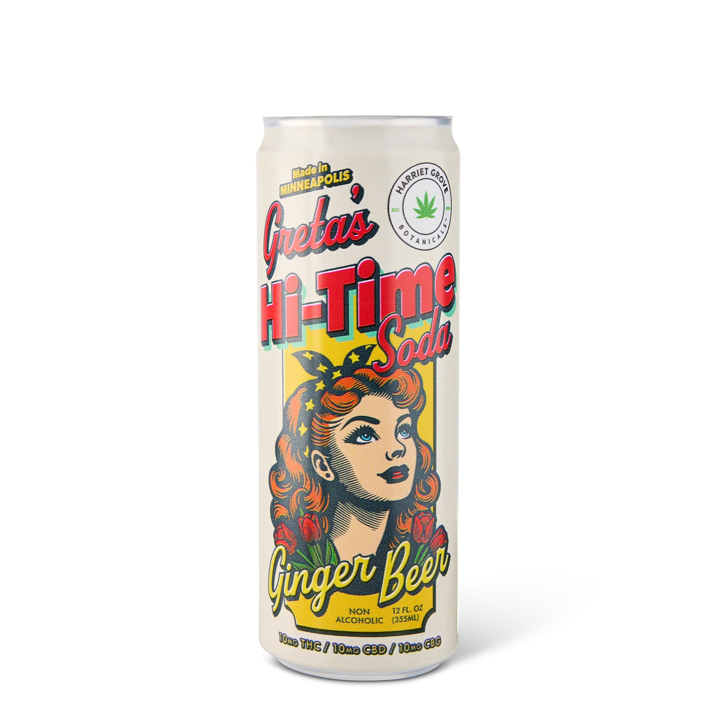 Greta's Hi-Time Sodas – Ginger Beer (4-Pack)