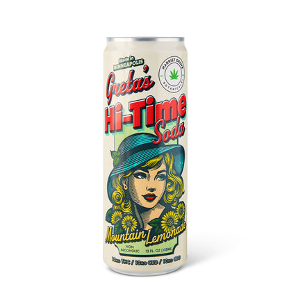 Greta's Hi-Time Sodas – Mountain Lemonade Botanical (4-Pack)