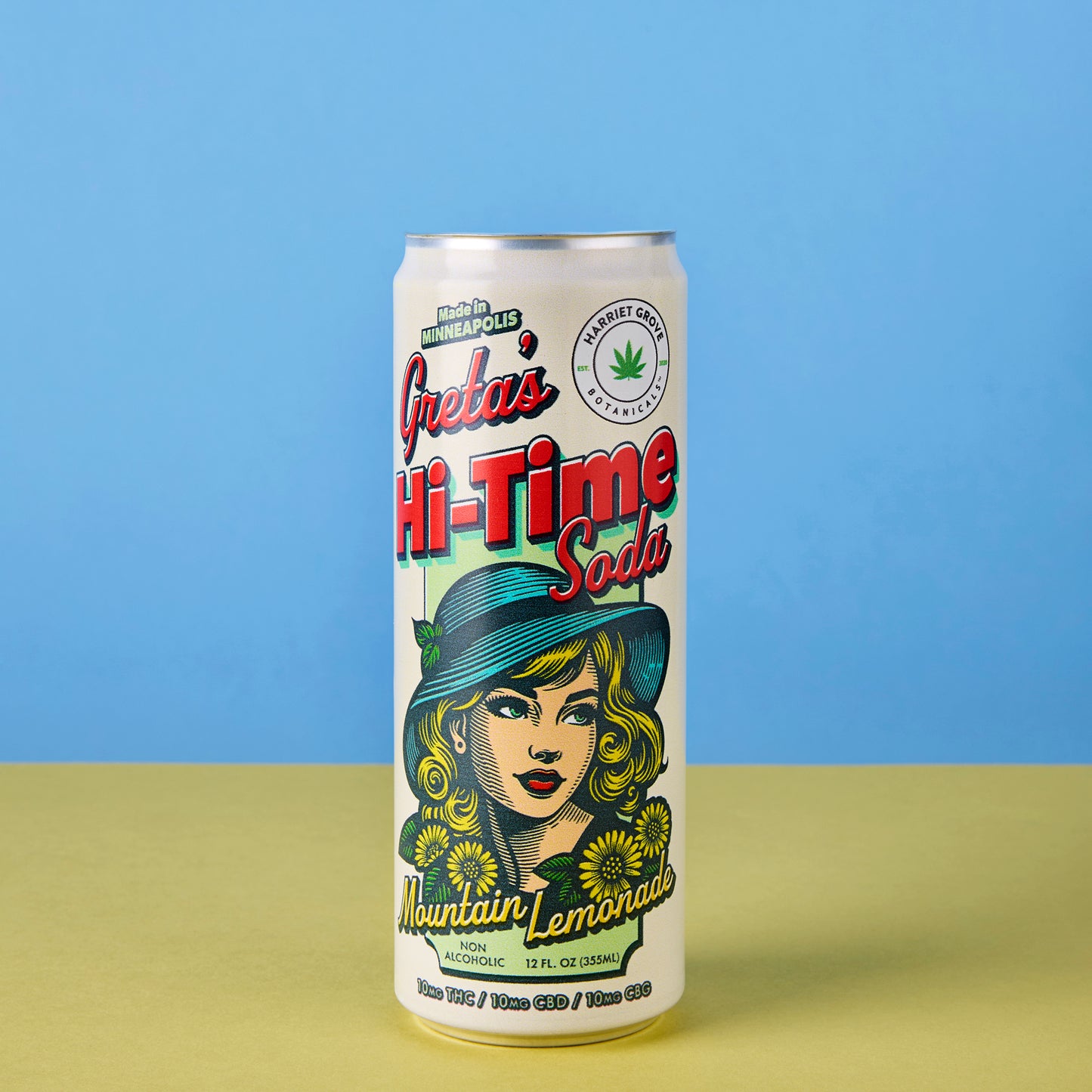 Greta's Hi-Time Sodas – Mountain Lemonade Botanical (4-Pack)