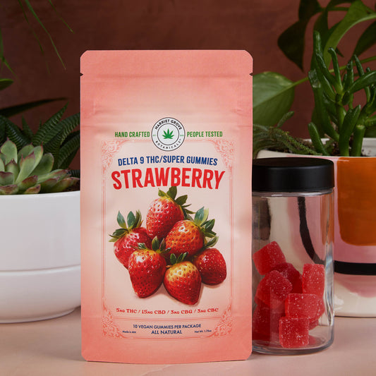 Delta 9 THC Super Gummies - Strawberry