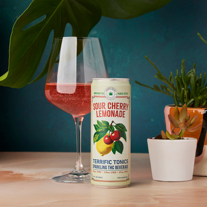 Terrific Tonics THC Beverages - Sour Cherry Lemonade
