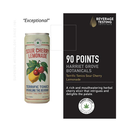 Terrific Tonics THC Beverages - Sour Cherry Lemonade