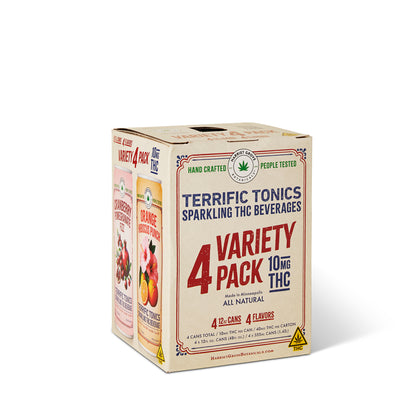 Terrific Tonics THC Beverage - Mixed 4-Pack